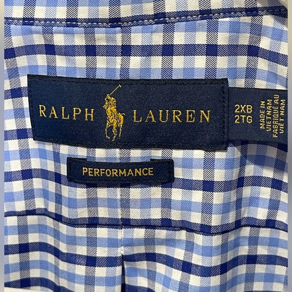 Polo Ralph Lauren Classic Fit Performance Button Front Long Sleeve Shirt 2XB - Picture 4 of 8